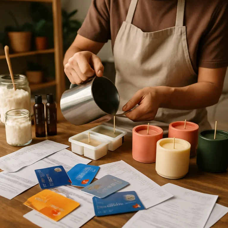 Tarjetas de Crédito y Financiamiento para un Side Hustle de Velas Aromáticas